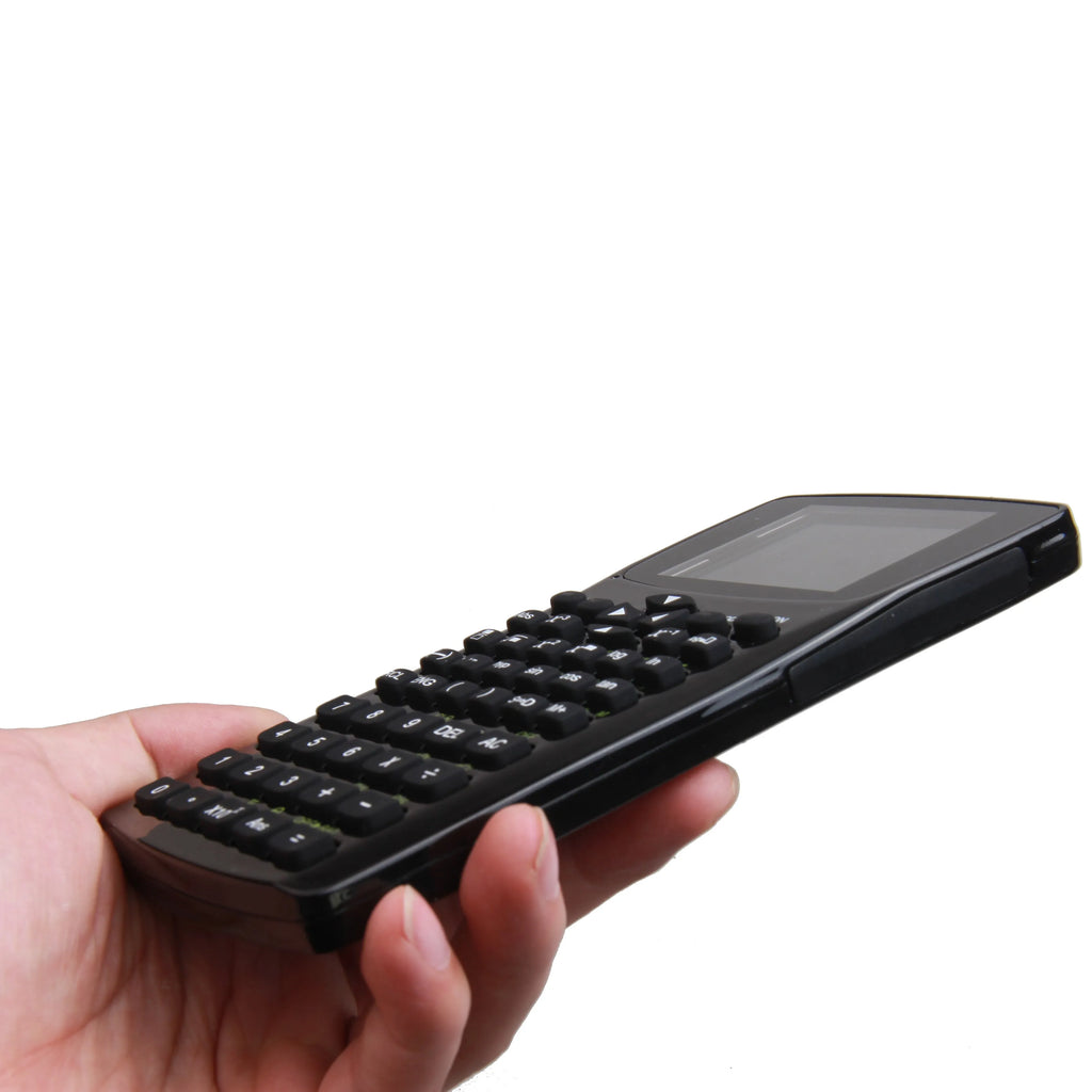 Black multifunctional e-book reader with 2.8cm screen showing multiple language options and media functions