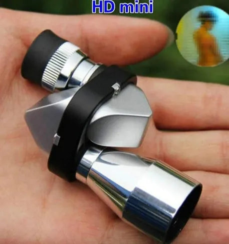 Compact aluminium alloy 8x20mm monocular telescope with foldable eyecup in canvas carry bag