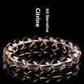 Natural citrine scattered beads bracelet showing 7A and 6A grade polished stones in original design