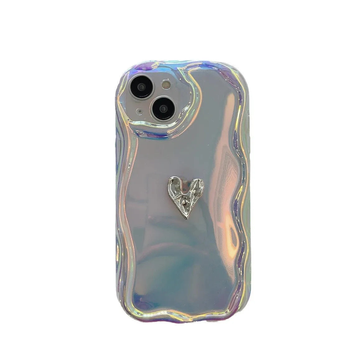 Laser gradient iPhone case in Laser Love colour with TPU drop-resistant cover