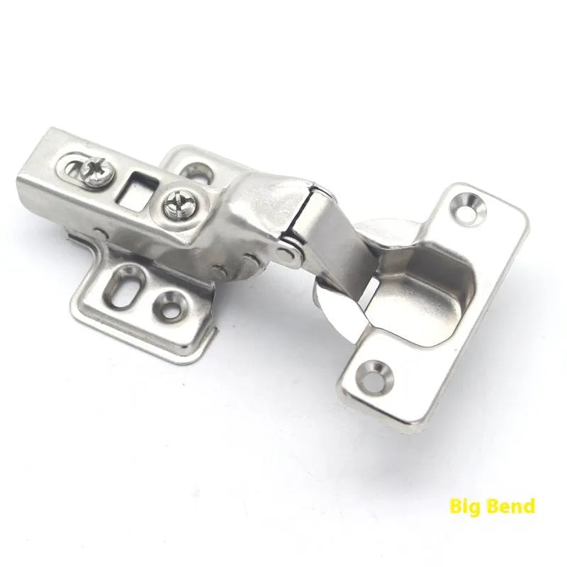 761 nickel-plated cold rolled steel hydraulic damping cabinet hinge showing three bend types
