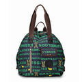 Large outdoor backpack in black, khaki, or green letters design with nylon construction