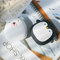Cartoon penguin polar bear USB rechargeable hand warmer with power bank function