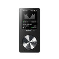 Gold metallic MP3 music player with 1.8-inch screen displaying music interface