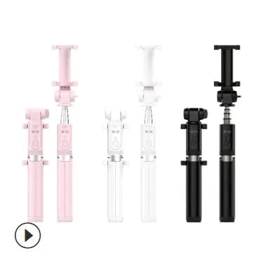 Aluminium alloy Bluetooth selfie stick with tripod legs and remote control for smartphones