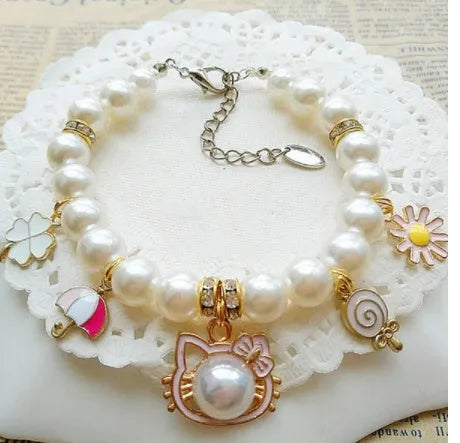 Metal dog collar ornament with bell in bow, star and moon, KT, big flash diamond, and small flower styles, sizes S to L
