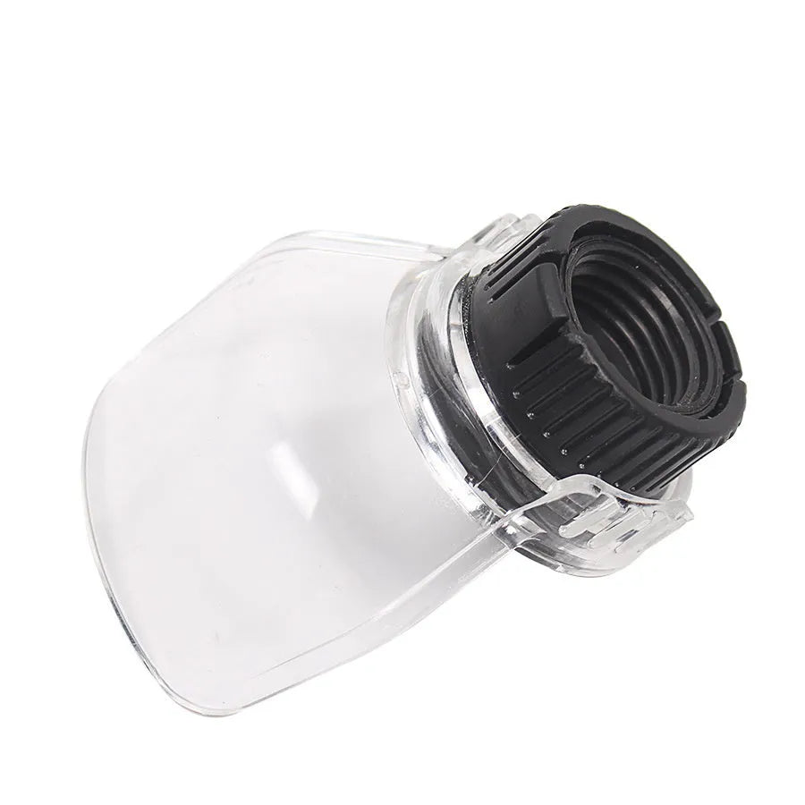 Transparent plastic horn safety cover for Delta electric grinding machine with 17.5-19mm thread port