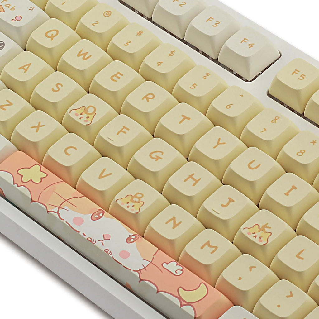 Custard Cute mechanical keyboard keycap set in XDA profile for 68 75 98 100 keyboards