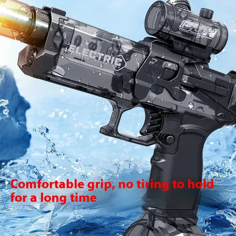 Fire Rat electric water pistol with cool lights in blue colour