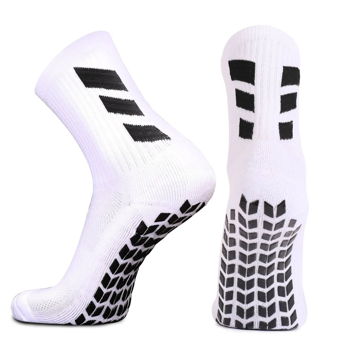 Non-slip sweat absorbing football socks, adult 39-45, middle calf, polyester cotton, five colours