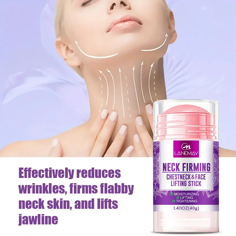40g neck firming cream jar with anti-wrinkle and brightening properties for moisturising neck skin