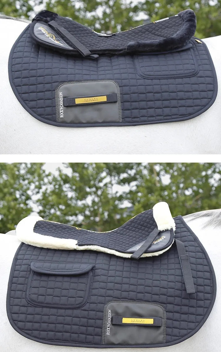 Riding saddle pad for waist protection in equestrian and cycling sports
