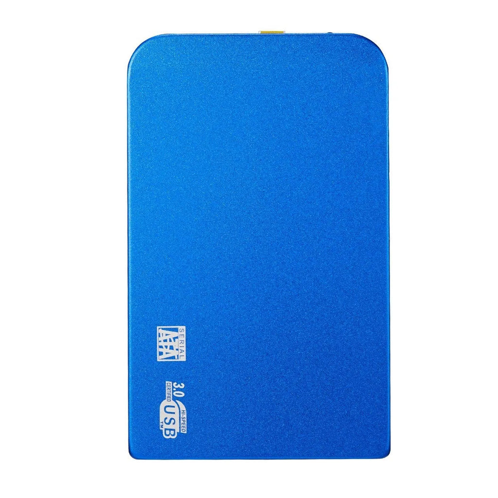 External portable hard drive with metal shell, black, 120mm x 80mm x 15mm, USB connection