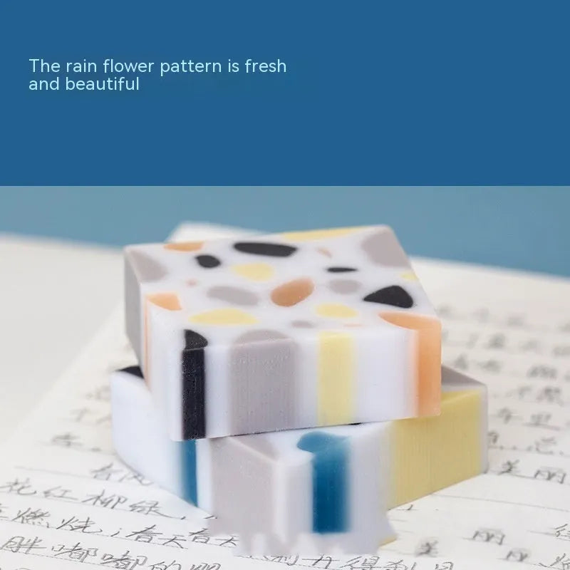 Super Clean Traceless brick-shaped rubber eraser for pencil marks.