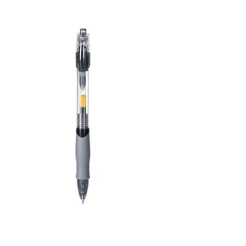 Fashion personality gel pen with 0.5mm tip in black, blue, and red colour options.