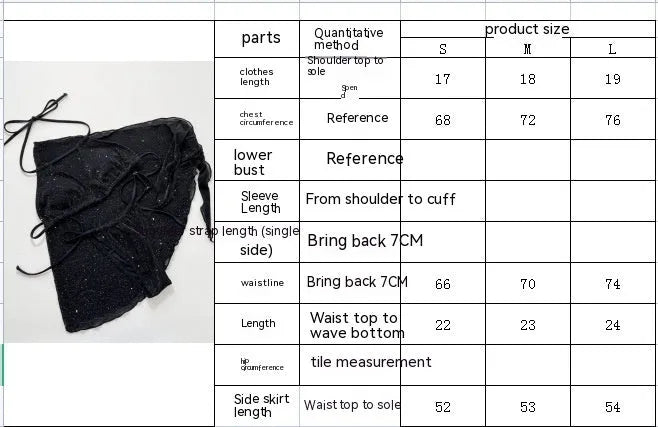 Black women's three-piece bikini swimsuit set with shorts on a mannequin