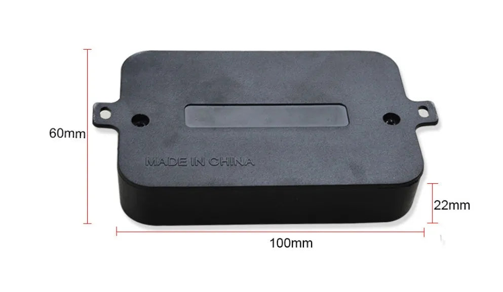 12V reversing radar parking sensor kit with four black ultrasonic probes and digital LED display control box