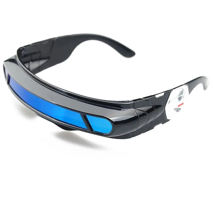 Black frame sports sunglasses with polarised lenses in grey, red mercury, or blue mercury colour options