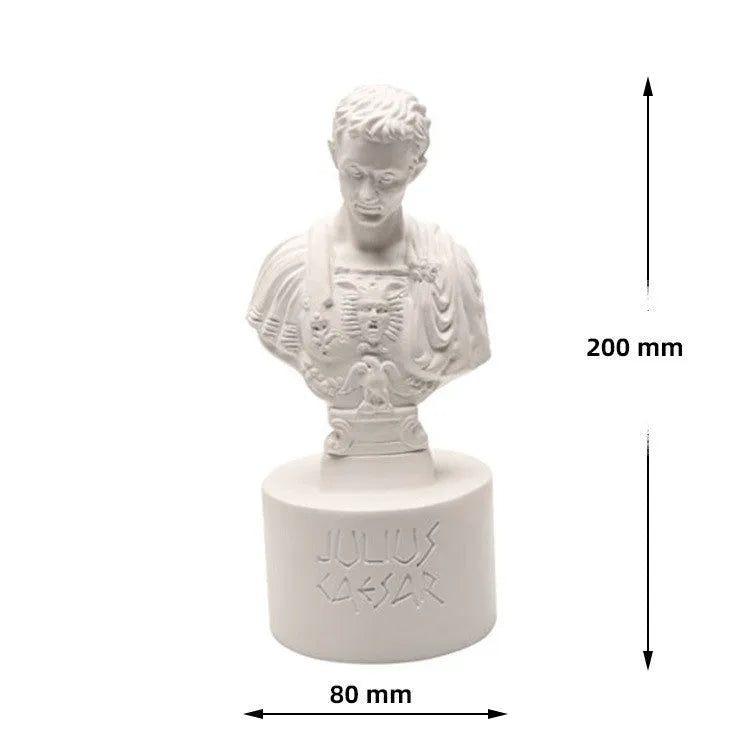 White American Creative Character Modeling Pen Holder in synthetic resin for desktop pen organisation