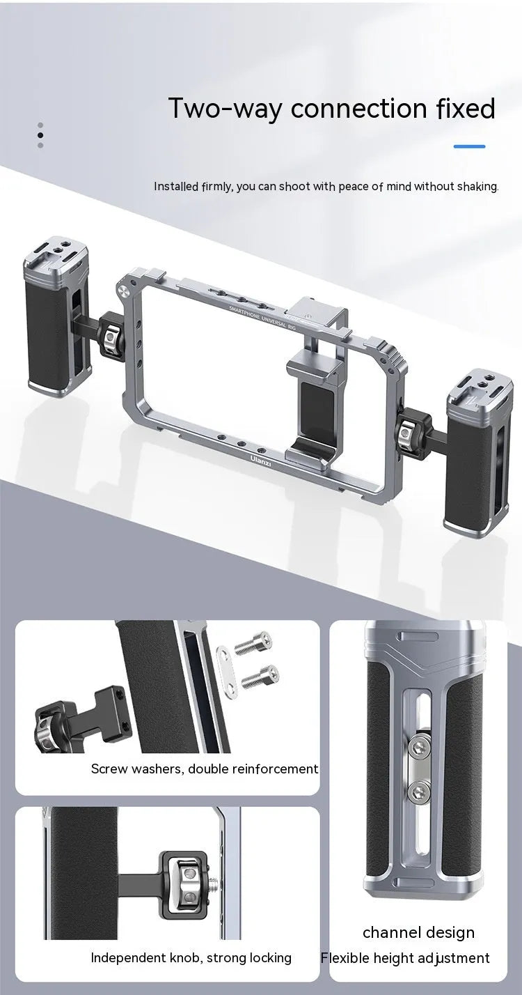 Universal Mobile Phone Rabbit Cage in colour 3127, made of aluminium alloy and silicone, for livestock photography.