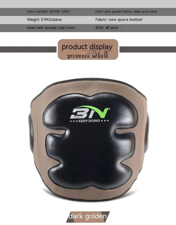 Dark grey boxing chest protection target with thickened padding for Sanda training.