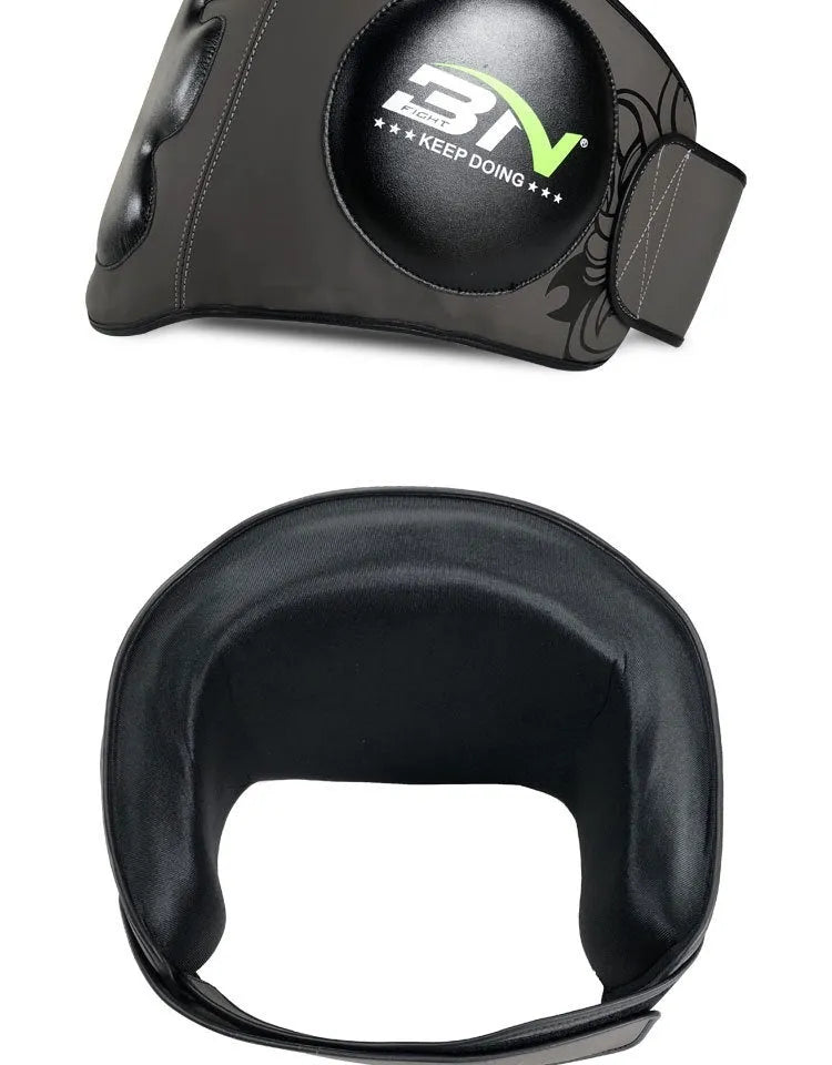 Dark grey boxing chest protection target with thickened padding for Sanda training.