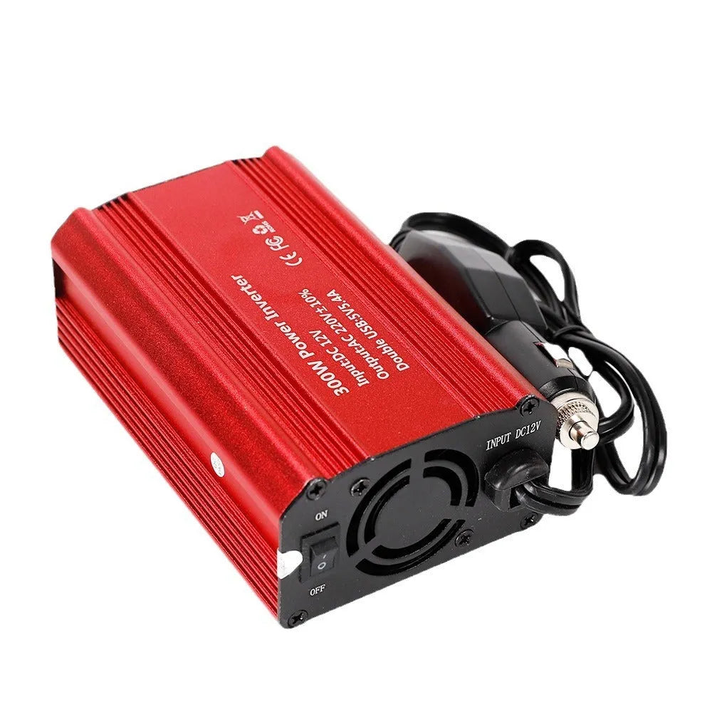 FM300X 300W modified wave car inverter with aluminium alloy shell in compact 125x80x46mm size