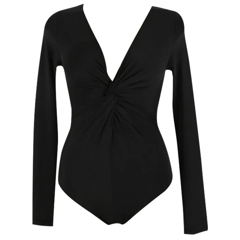 Black solid colour women's one-piece nylon swimsuit on a hanger.