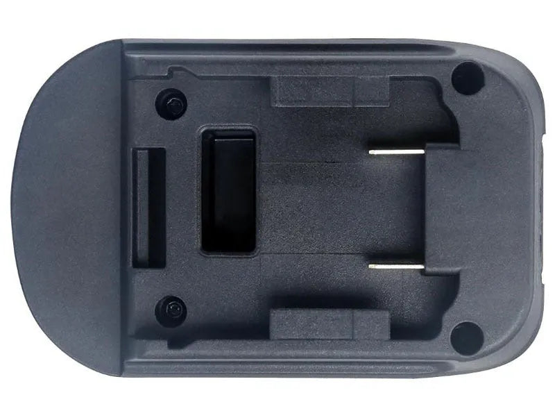 Black Milwaukee DM18M to Makita H99F power tool battery adapter converter