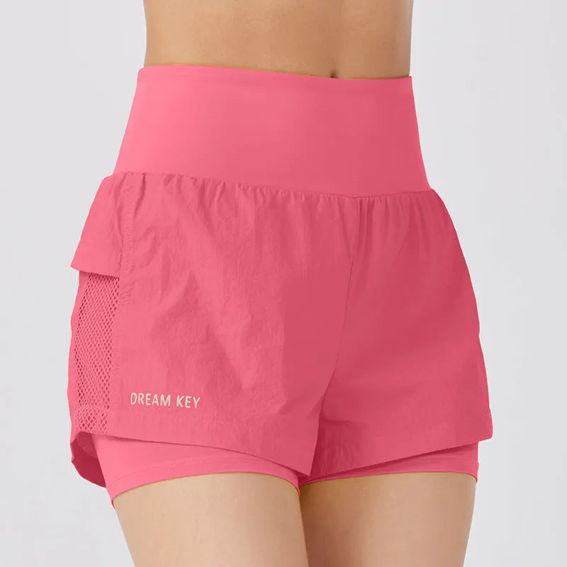 Women's loose fit cotton blend quick-drying sports shorts in multiple colour options