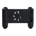 Black Bluetooth mobile game controller for Apple iPhone with cooling system