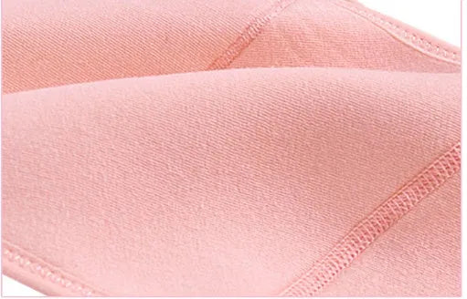 Cotton pre-pregnancy support belt in pink, with adjustable length and telescopic elasticity for stomach lift
