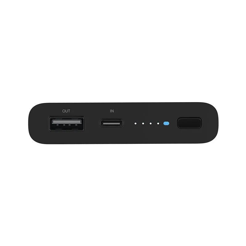 White and black large capacity 10000mAh power bank with USB Type-C port