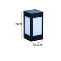 Solar garden lights with LED bulbs and solar panel for outdoor landscape illumination