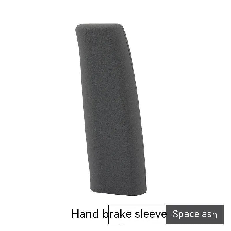 Universal silicone handbrake sleeve for cars in black, gray, beige, red, and blue colours