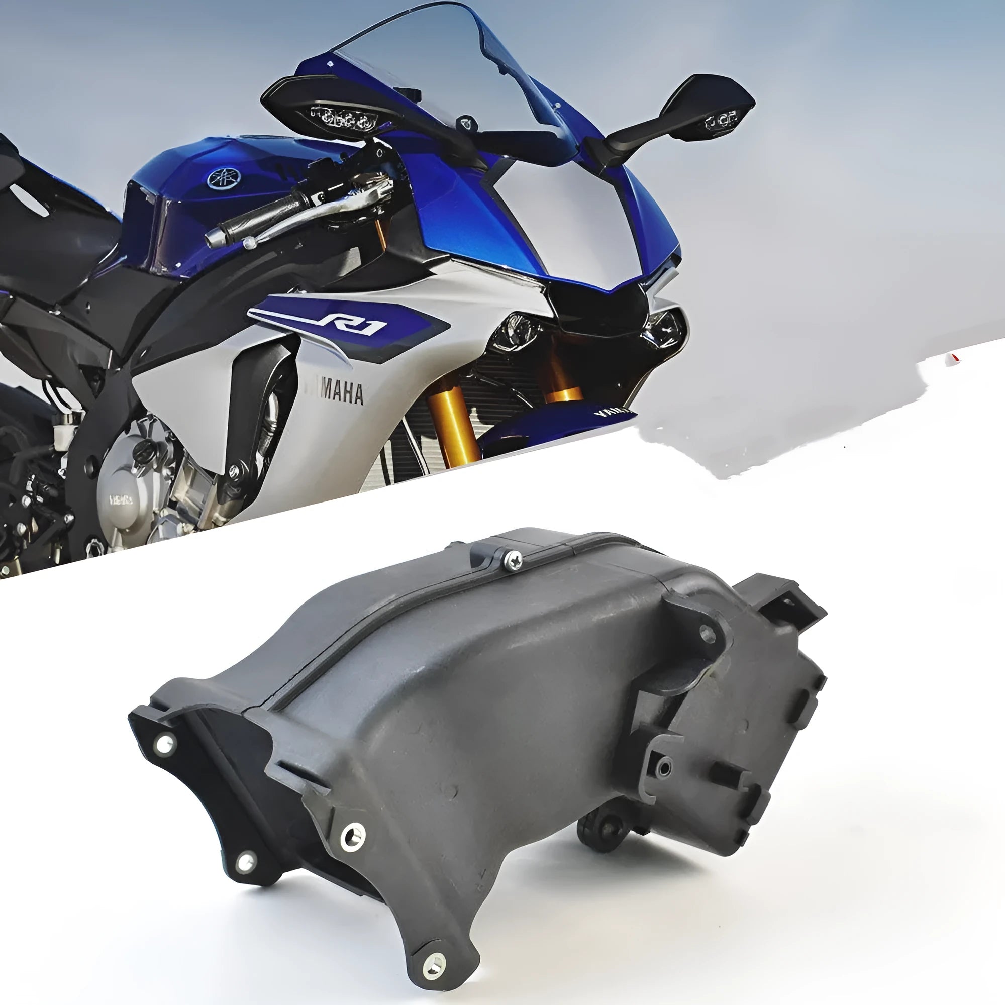 Black motorcycle ventilation pipe for Yamaha models with 280mm length dimensions