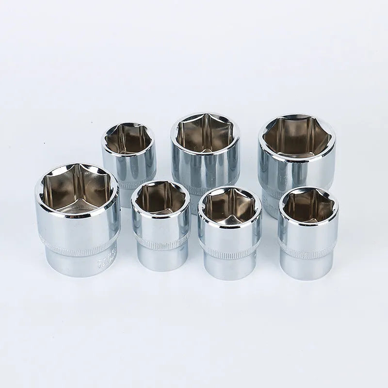 61-piece chrome vanadium steel auto repair socket and wrench set in a carrying box