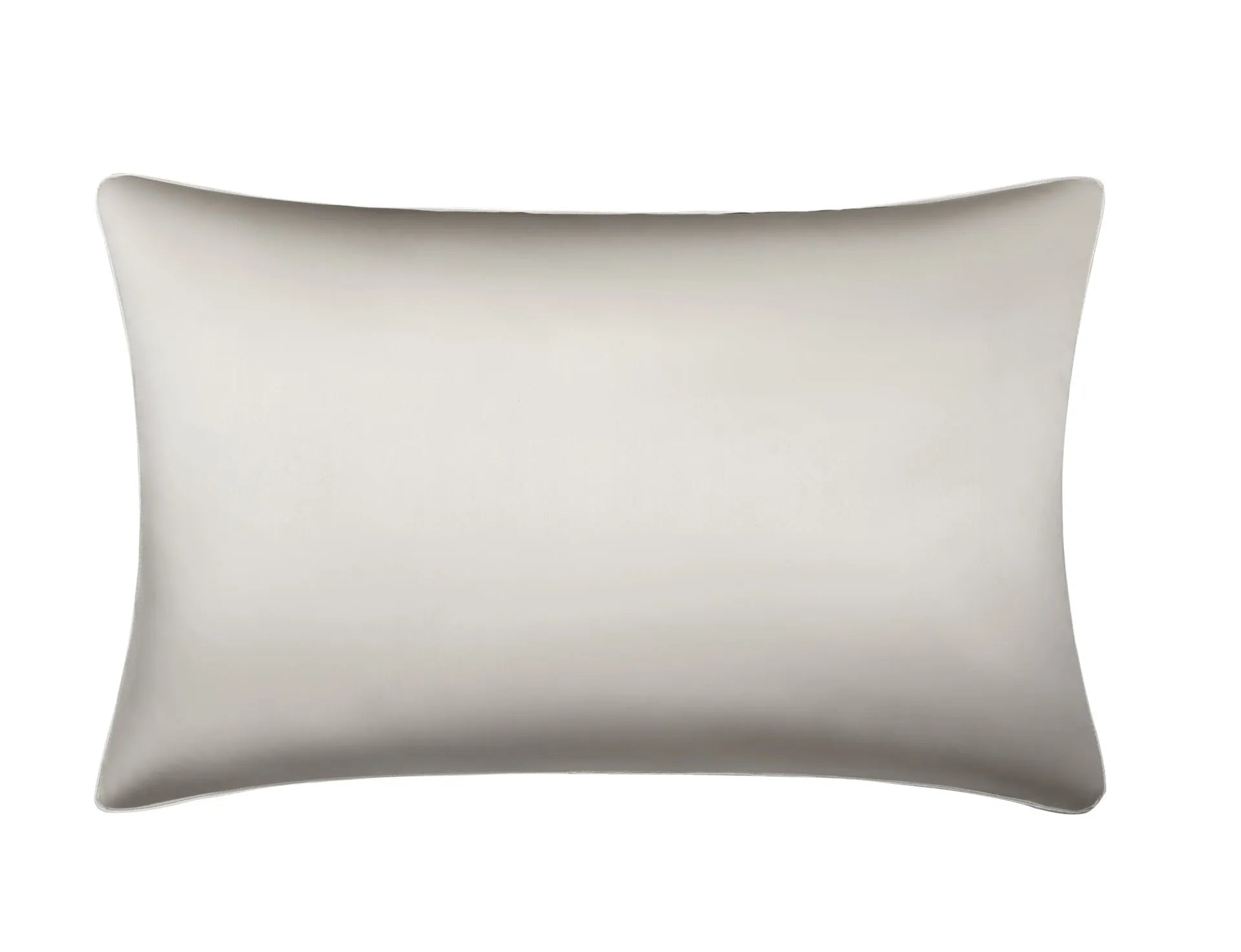 Single mulberry silk pillowcase in palace luxury style, shown in a selection of available colours.