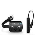 Black USB HDMI dongle for screen mirroring smartphones to TV, measuring 52mm by 26mm.