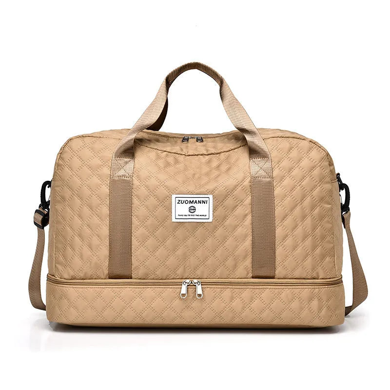 Oxford cloth large capacity buggy travel bag in a choice of colours including black and haze blue.
