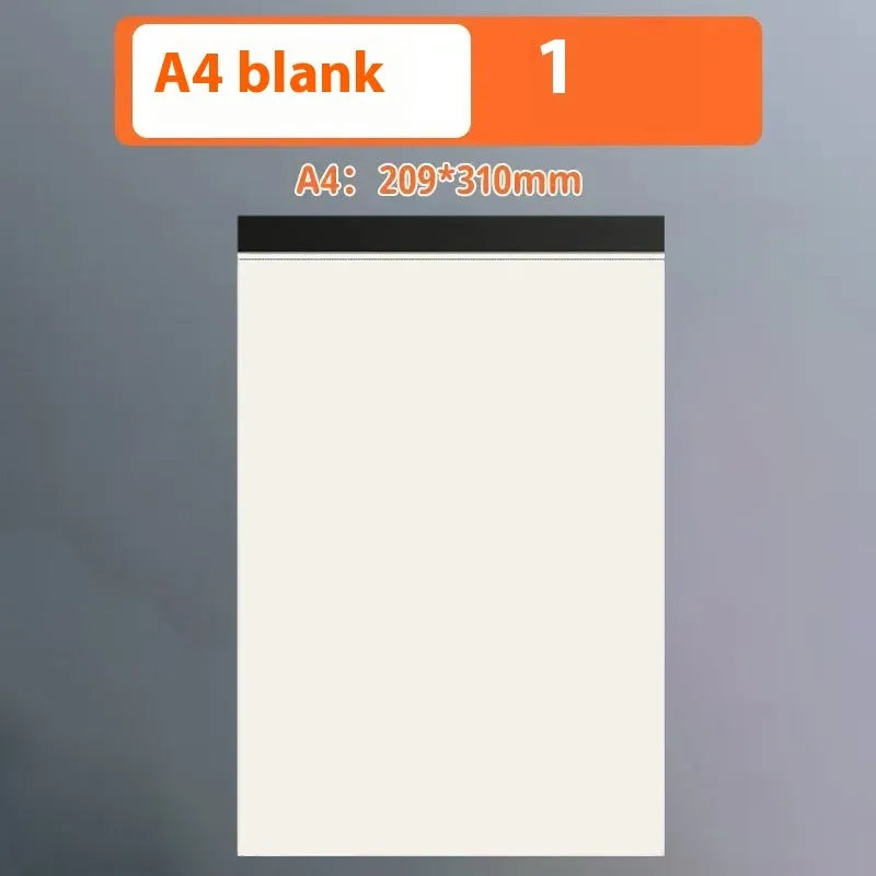A5 B5 A4 writing pads notebook with 80 sheets in horizontal lines, grid, and blank page styles
