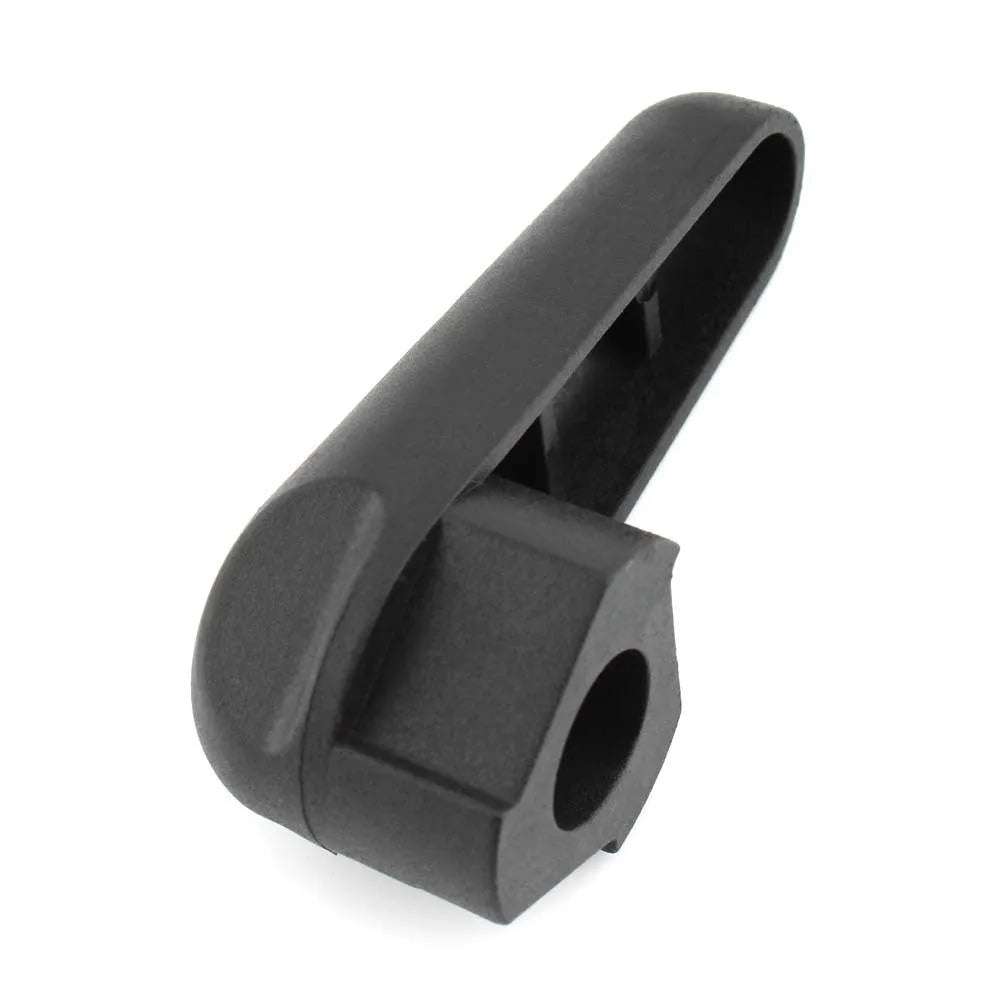 Black nylon quick release oil filter wrench for BMW motorcycle engine maintenance