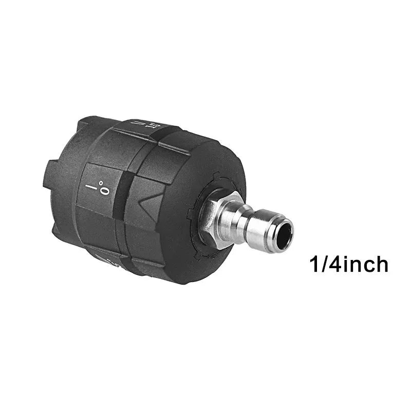 Multi-functional five-in-one nozzle for high-pressure water gun with five spray pattern markings