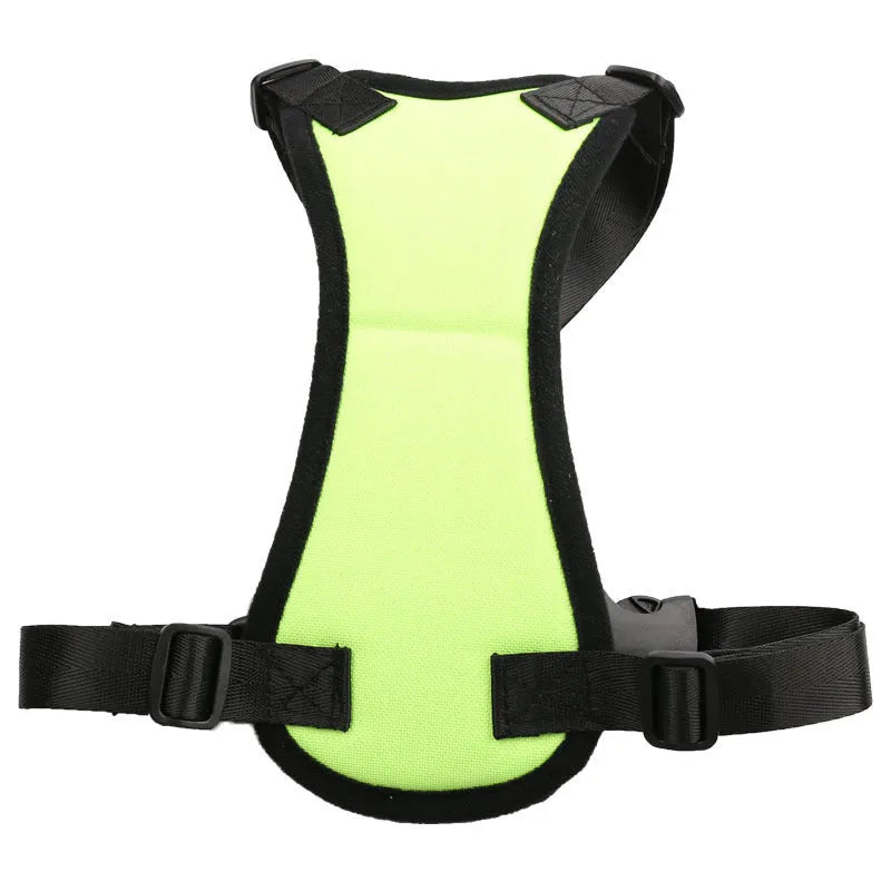 Adjustable nylon dog chest harness and leash set in six colours sizes S to XL