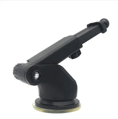 Universal car navigation phone bracket with telescopic adjustable rod and mounting base