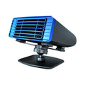 Blue 12v defrosting car heater for trucks, ABS plastic, 16x15 cm, 120w windscreen defroster