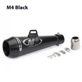 Universal M4 motorcycle exhaust pipe for large displacement bikes in multiple colour options