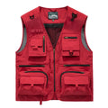 Nylon mesh quick-dry vest for men in grey loose fit