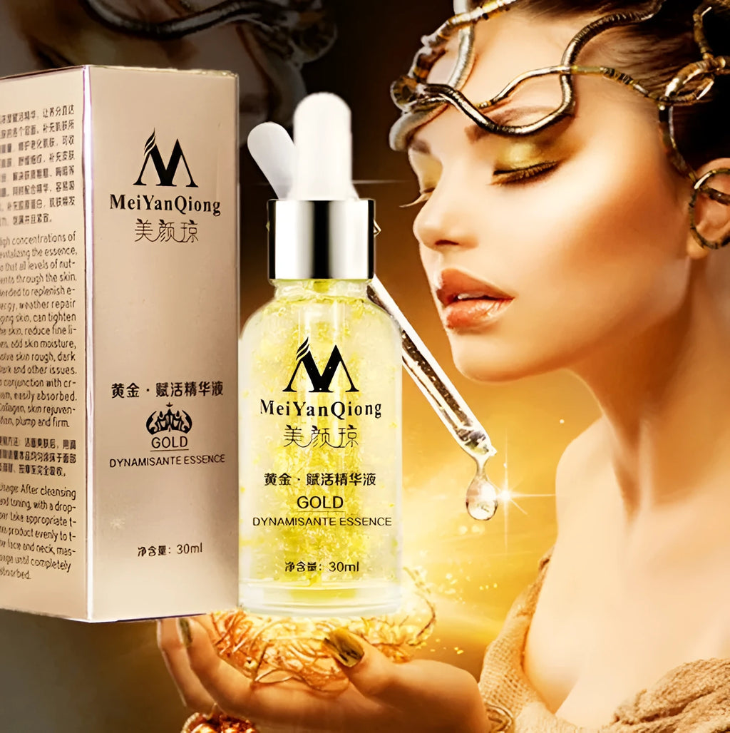 30ml 24K gold day cream jar for face and neck with collagen, hyaluronic acid and ginseng extract