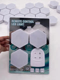 White wireless remote control pat light with LED beads and touch controls